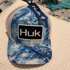 Huk hat in Blue and White